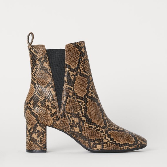 H&M Shoes - NWOT H&M Snakeskin Ankle Boots SZ 8.5